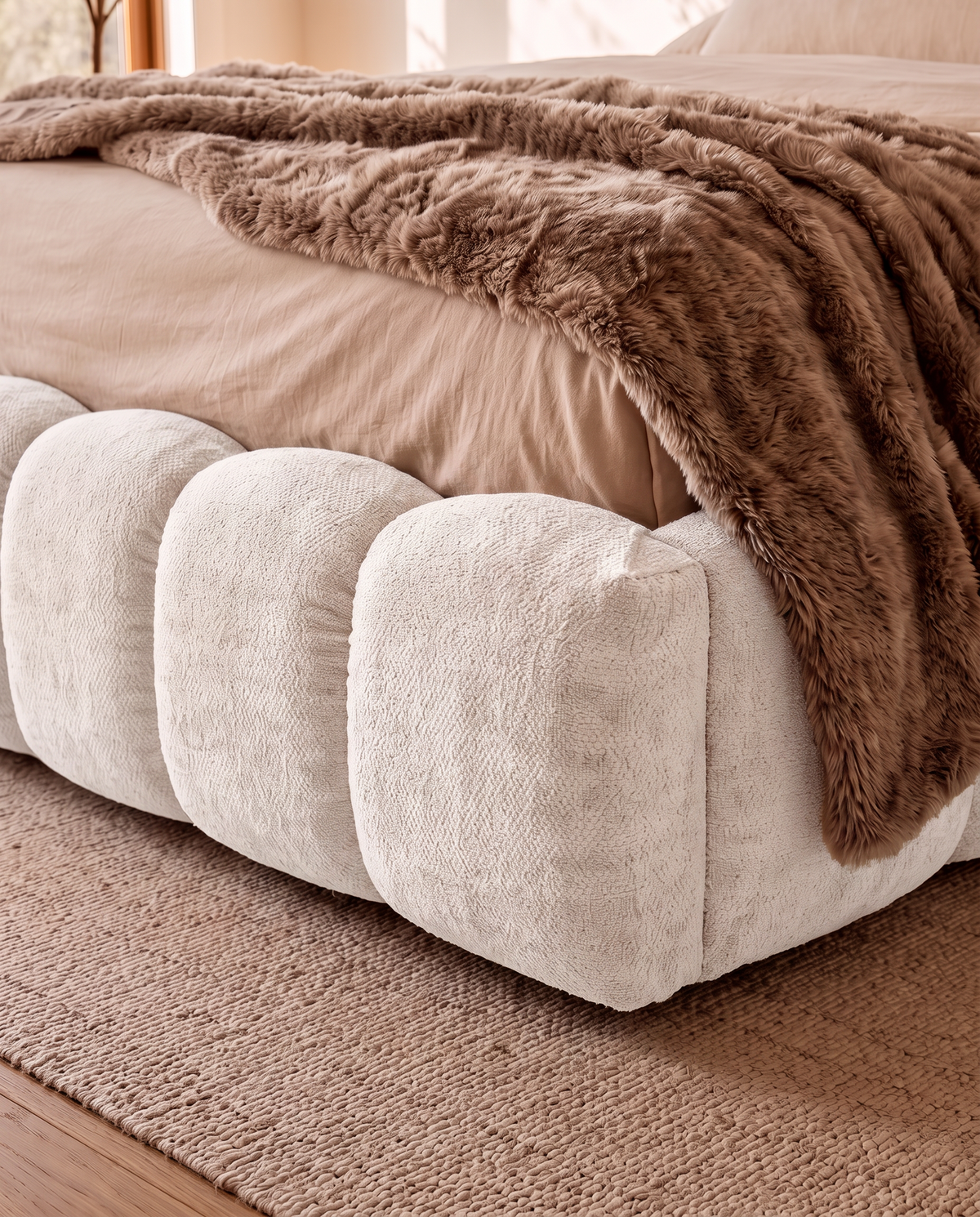 Tinos White bouclé
