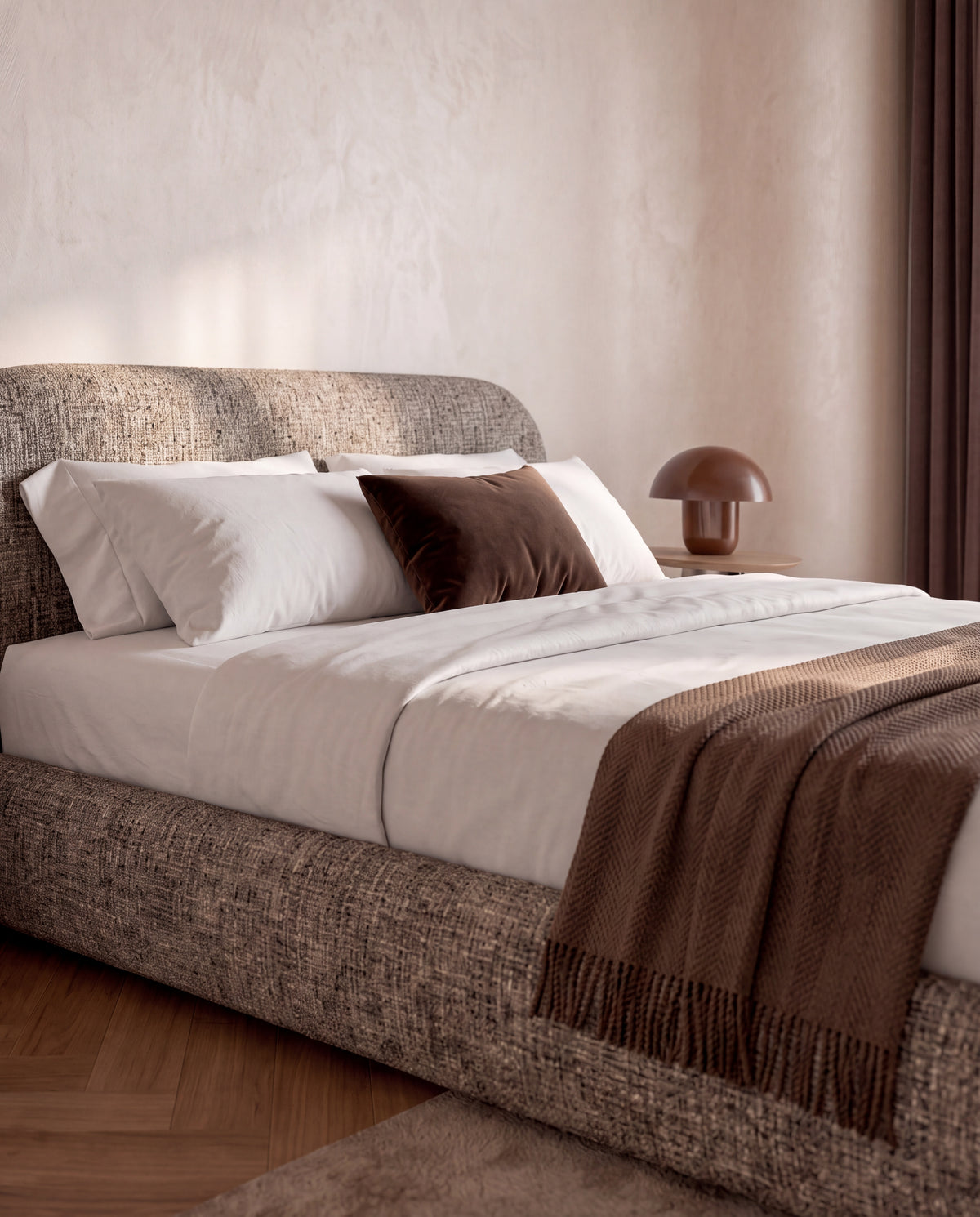Verbier Grey brown melange chenille